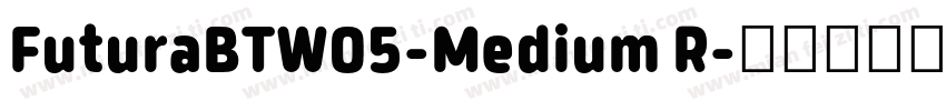 FuturaBTW05-Medium R字体转换